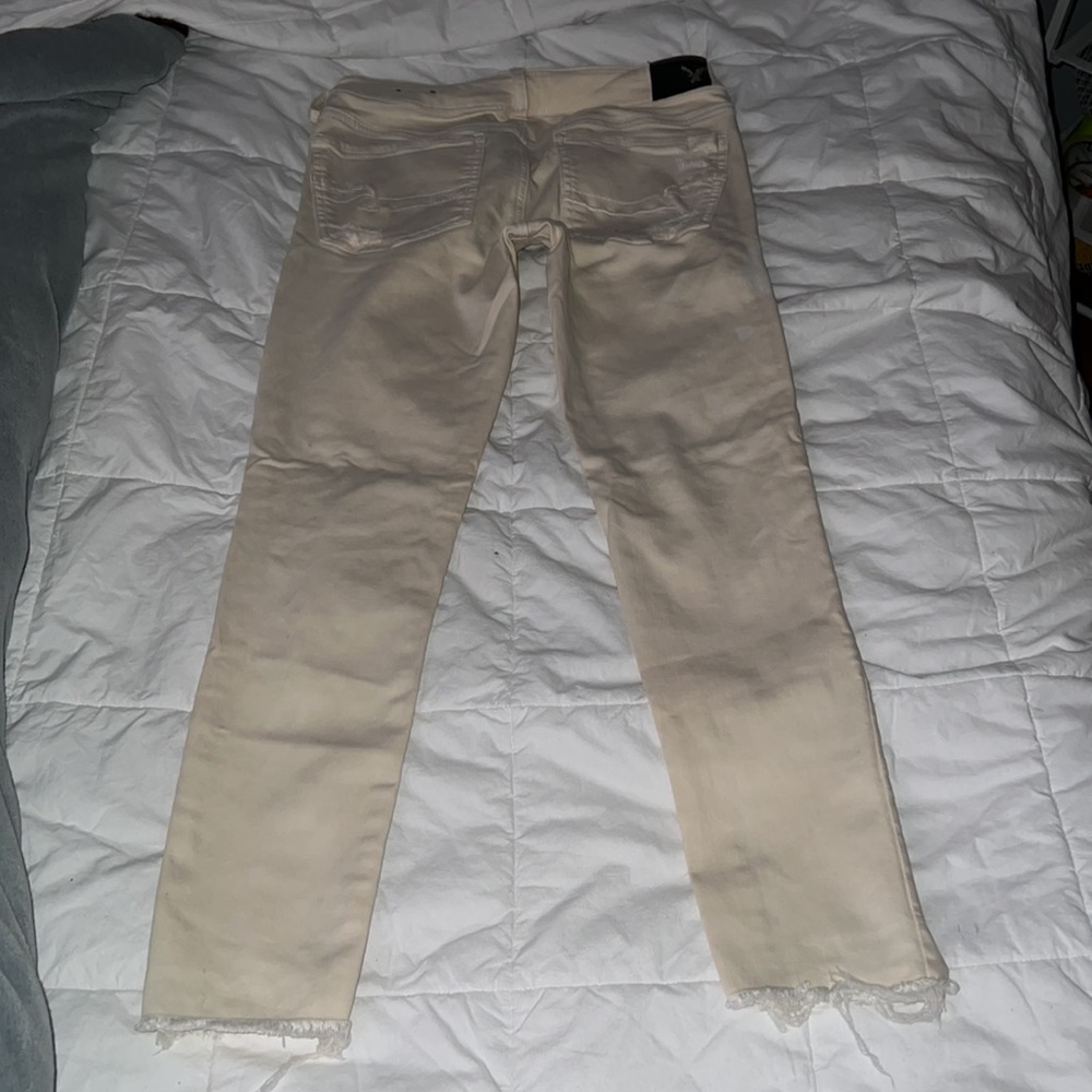 American Eagle Off-White Skinny Sz. 6/28 Ankle - Picture 4 of 6